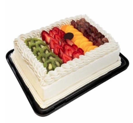 35 Kişilik Karışık Meyveli Pasta Düz Sade Antalya pasta