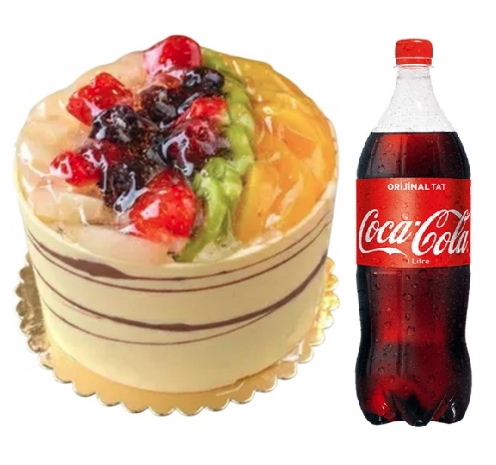 4 ile 6 kişilik karışık mevsim meyveli yaş pasta 1 lt cola hızlı teslimat avantajı sunuyoruz. Antalya pasta