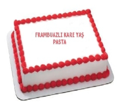 60 Kişilik Frambuazlı Pasta - 2 Gün Önceden Sipariş Gerekli Antalya pasta