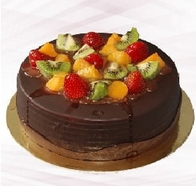 9-12 Kişilik Büyük Boy Taze Meyveli Pasta Antalya pasta