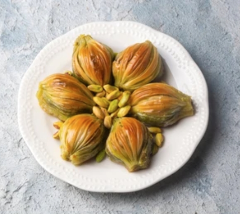 Fıstık Dolgulu 1000 Gr Midye Baklava Antalya pasta