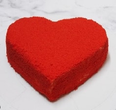 Özel Yapım Kırmızı Kalp 6-9 Kişilik Yaş Pasta Antalya pasta