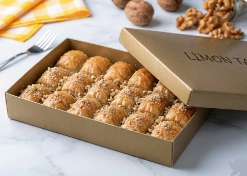 Özenle Hazırlanmış 1 kg Cevizli Baklava Antalya pasta