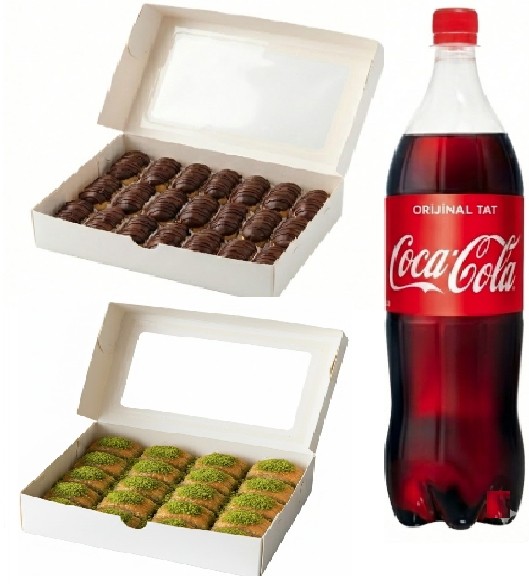 Pratik Paket Fıstıklı Baklava Menüsü Antalya pasta